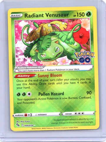 Radiant Venusaur 004/078