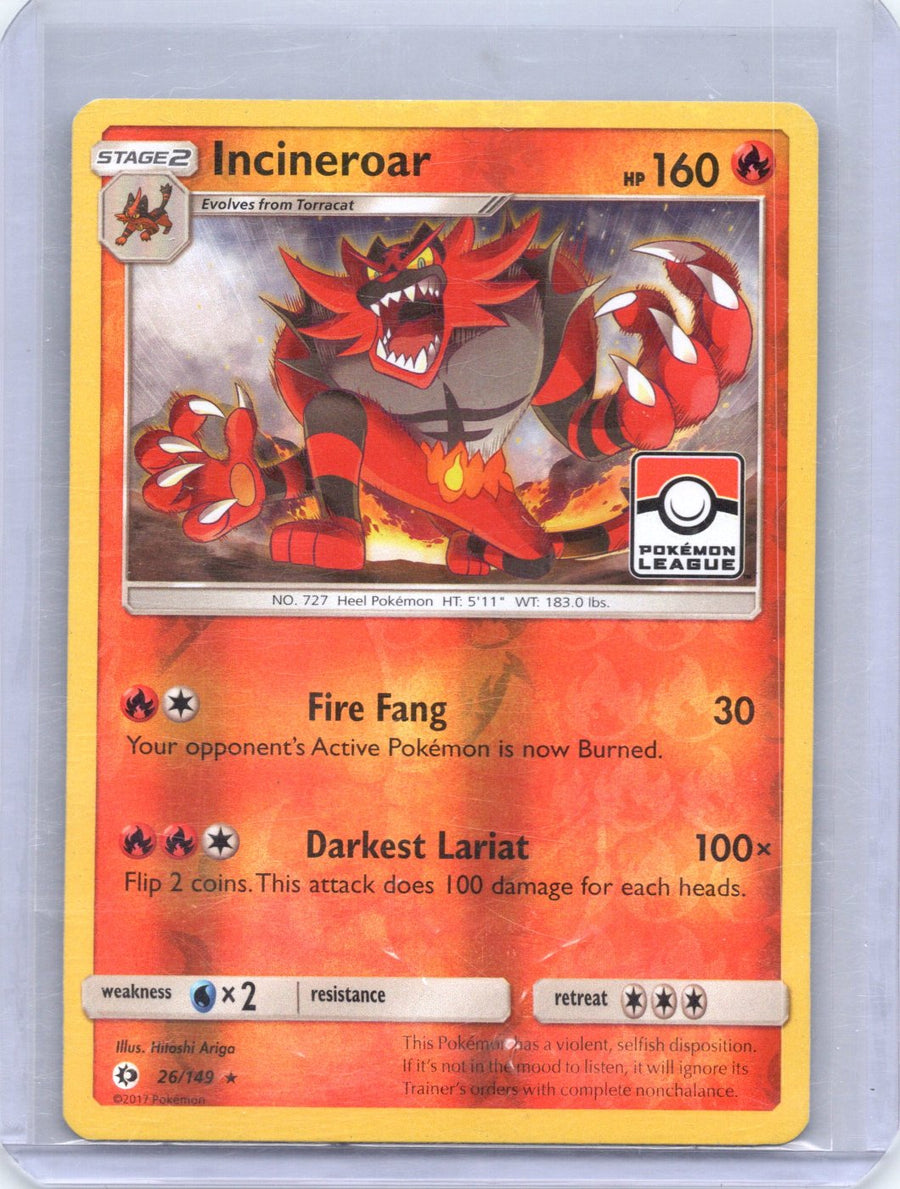 Incineroar 26/149 (league promo)