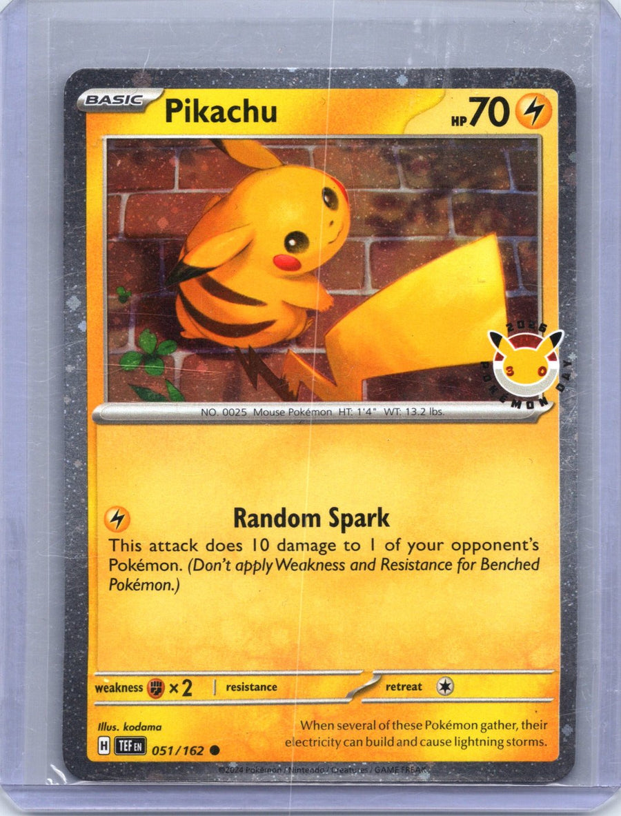 Pikachu 051/162 (stamped promo)