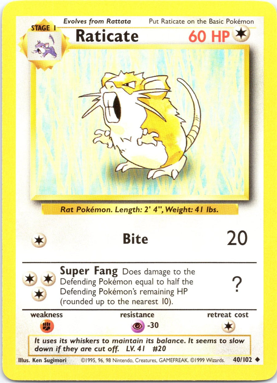 Raticate 40/102