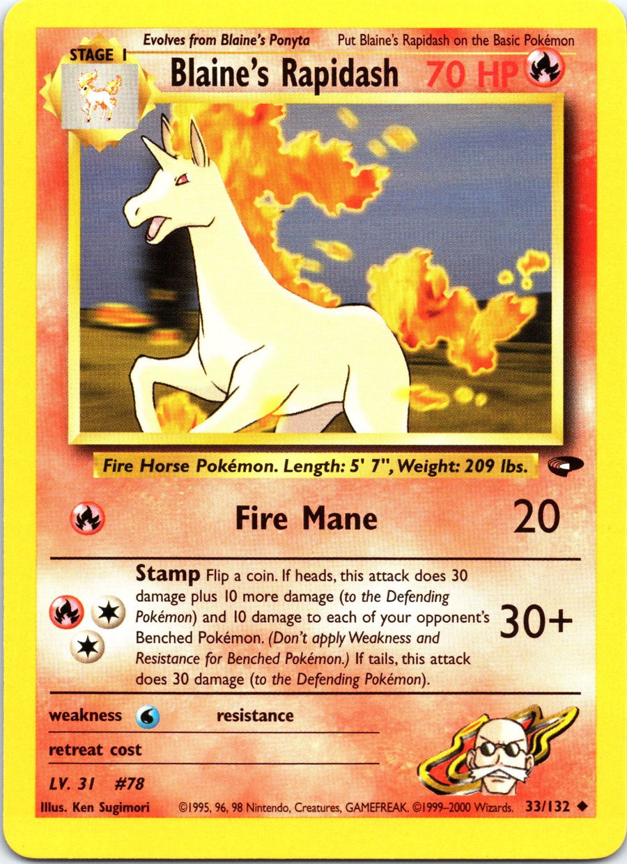 Blaine's Rapidash 33/132