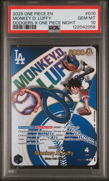 Monkey D. Luffy 010 (Dodgers X One Piece Night)